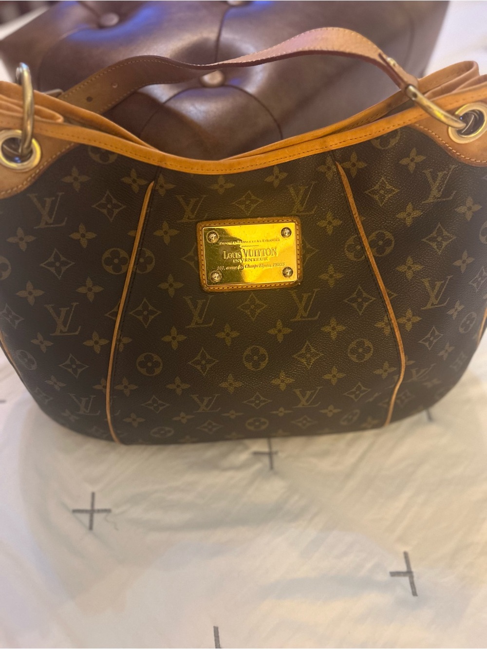 Authentic Louis Vuitton Monogram Galliera PM